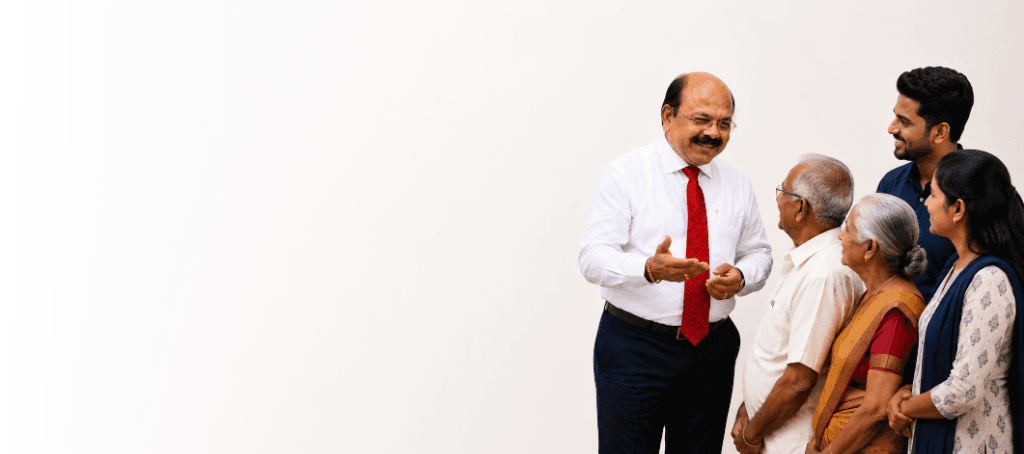 Doctor interacting with community